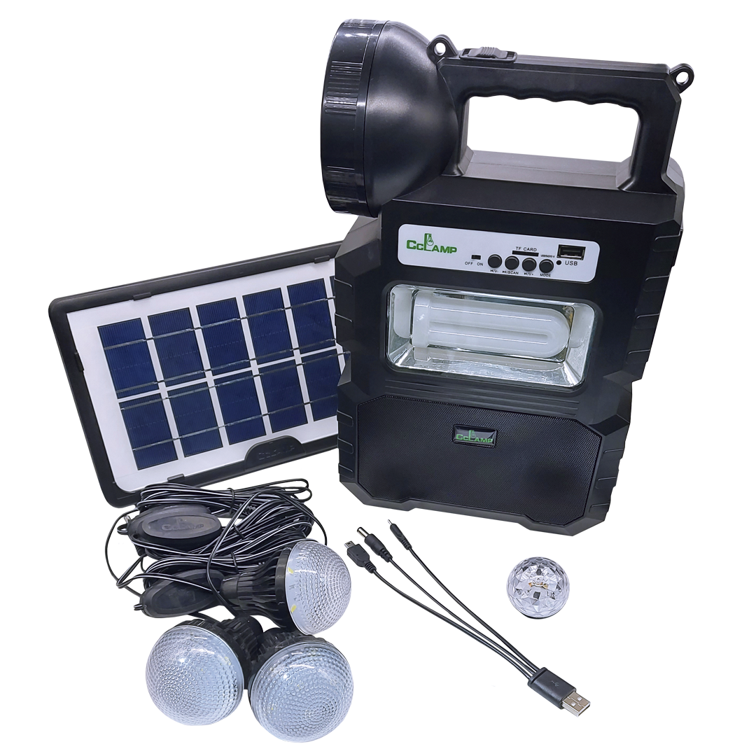 Kit solar de emergencia y camping 3 ampolletas led