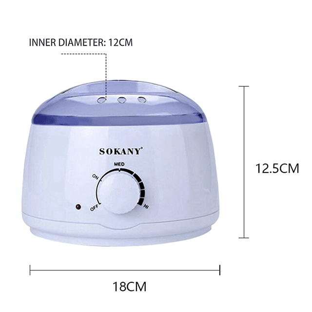 Máquina Calentadora de Cera Sokany Pro Wax 100 Warmer para encerado duro, en tiras y con parafina