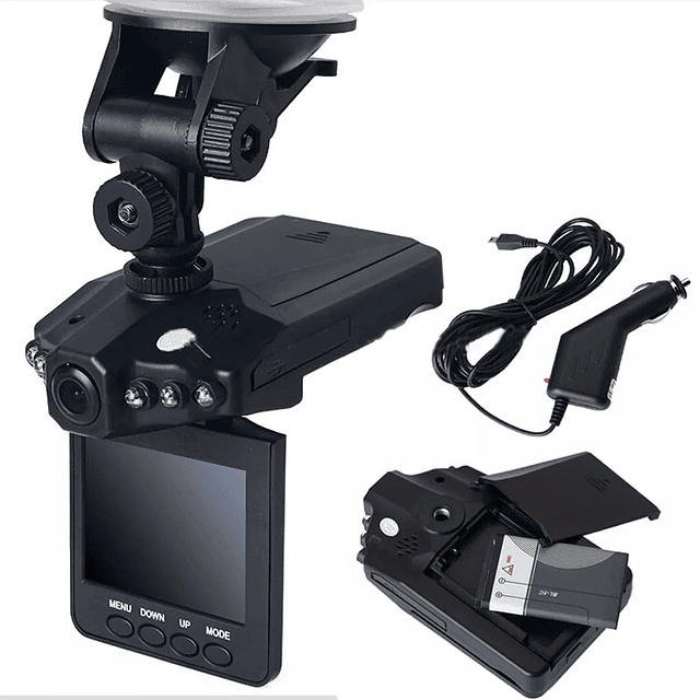 Full HD 1080p Cámara grabadora de coche DVR 2,2''/2,4 LCD Vehículo Video  Dash Cam Video Recorder Night Vision G sensor Cámara de tablero de  instrumentos delantera y trasera de 2 vías 