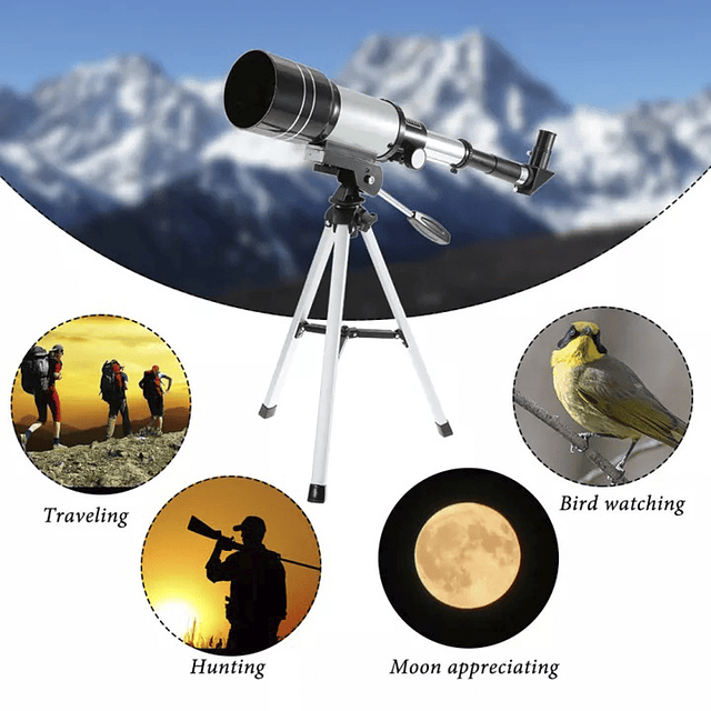 Telescopio Astronómico Monocular Refractivo 15x/150x con trípode F30070M