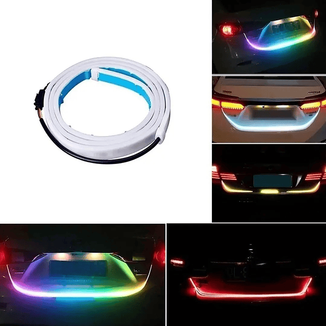 Cinta Tira Led Rgb Para Maleta Auto Multifunción Freno