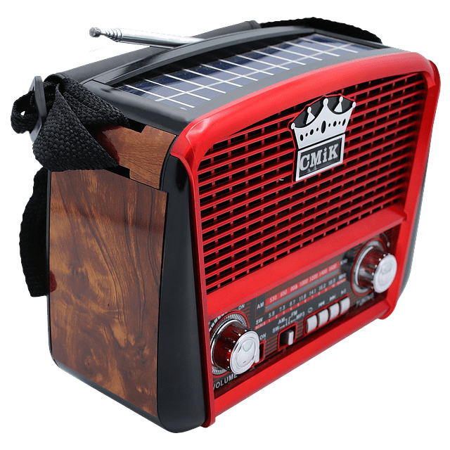 Radio Retro de Carga Solar MK-455UC-BT RADIO AM/FM/SW/USB/SD