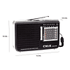Radio Portátil CMiK Modelo MK-978 MP3 / USB / Radio AM-FM / TF Card / Batería Recargable
