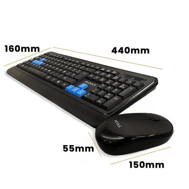 Kit Teclado + Mouse Inalambrico AOAS M-900 