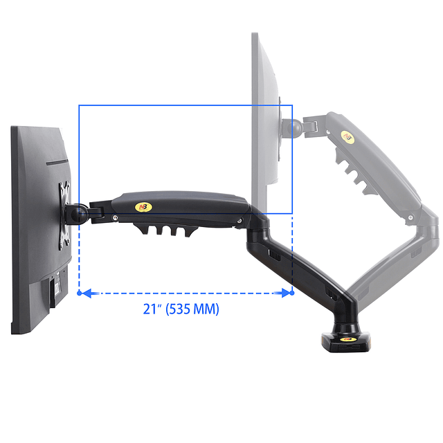 Soporte Flexible de Escritorio Para Monitores 10" a 27" (Hasta 9 kilos)