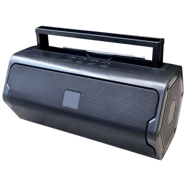 Parlante Portátil de Carga Solar Inalámbrico Radio FM/Bluetooth/TF/USB/Auxiliar V6
