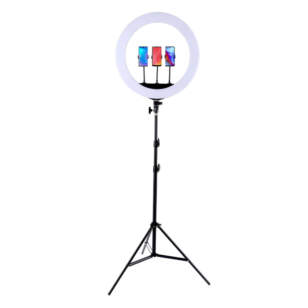 Aro De Luz LED Regulable 36 cms. Para Selfies Con Trípode De 1,8 mts.