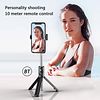 Trípode Bluetooth Selfie Stick Extensible Transmisión en vivo Soporte para teléfono Mod. P30