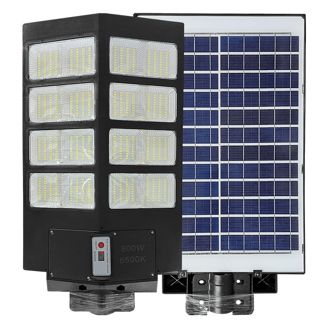 Panel-Foco Solar LED De Exterior 800W. - 6.500K - IP67 + Control Remoto