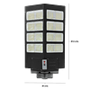 Panel-Foco Solar LED De Exterior 800W. - 6.500K - IP67 + Control Remoto