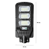 Panel-Foco Solar LED De Exterior GTI 150W.  + Control Remoto