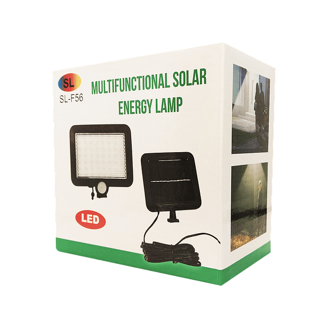 Foco LED Solar de Pared para Exterior y/o Jardín con Sensor De Movimiento