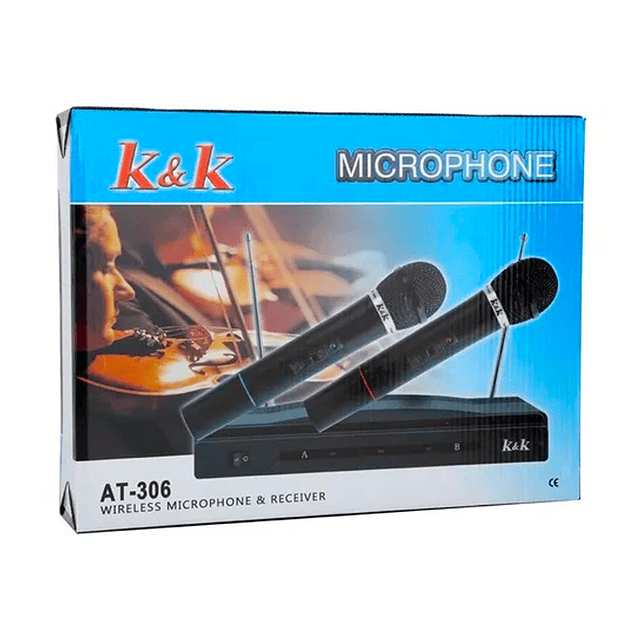 Set De Micrófonos Inalámbricos K&K Modelo AT-306