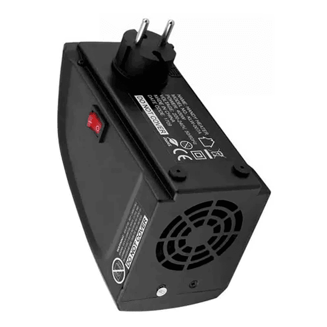 Calefactor Portátil Eléctrico 400w + Control + Adaptador