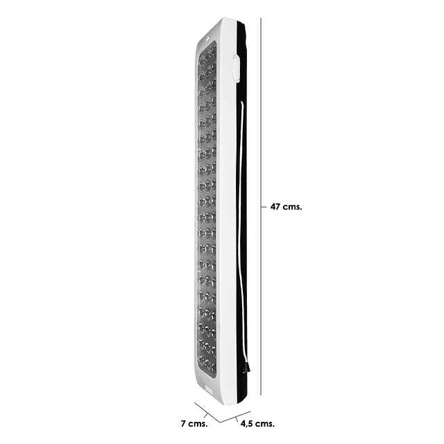 Lámpara De Emergencia Recargable Luz 60LED's 4,2W. Ling Hang Zhi Xing Modelo LH-718