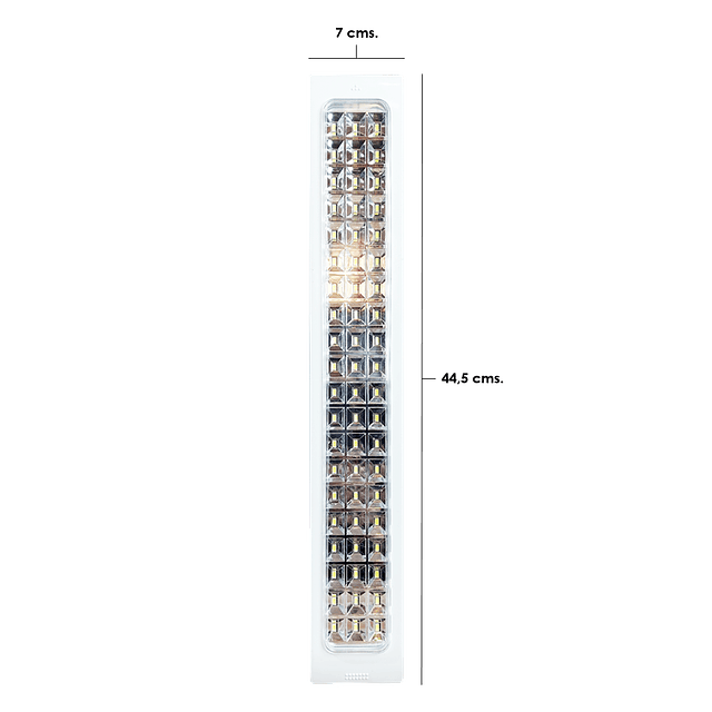 Lámpara De Emergencia Recargable Luz 60LED's 5W. IRM Modelo LJ-5960