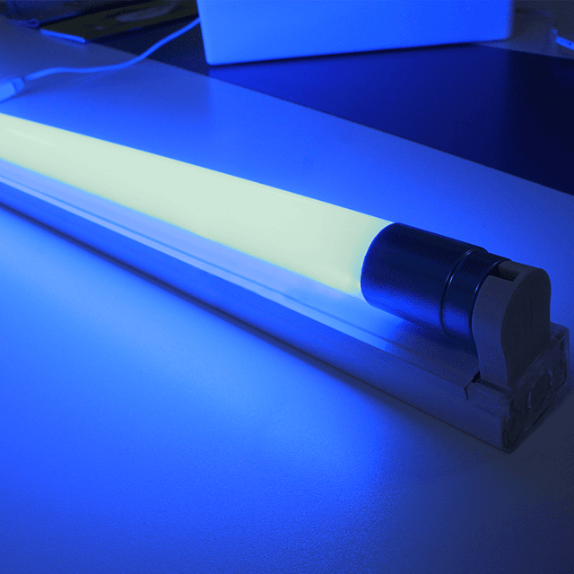Tubo Luz LED Color Azul 18W. IP65 Rixme Modelo T8