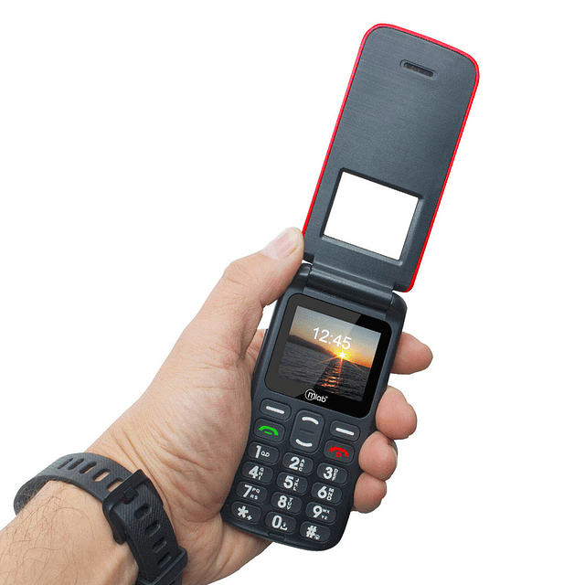 Teléfono Móvil Para Personas Mayores - Mlab Teléfono Shell SOS 18 3G Senior Phone