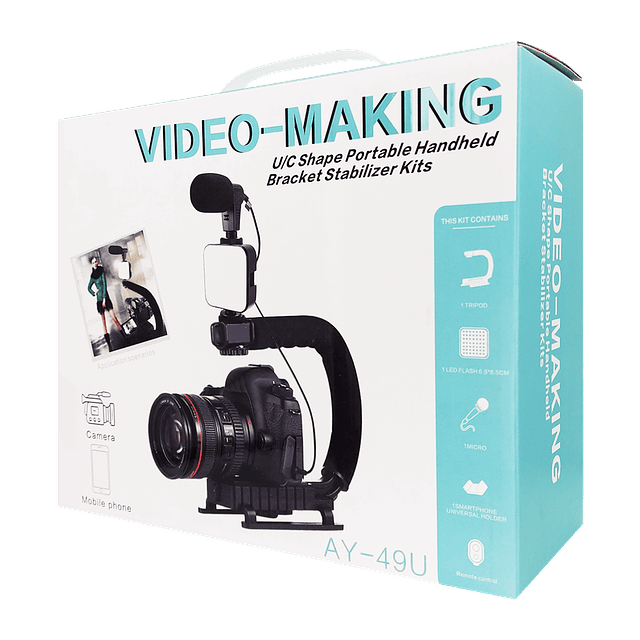 Kit Para Creación y Transmisión De Videos Con Micrófono Para Videocámara / GTI Modelo AY-49U