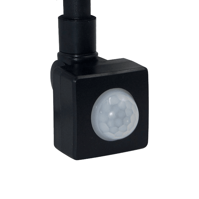Reflector LED 10W Luz Fria Negro con Sensor de Movimiento