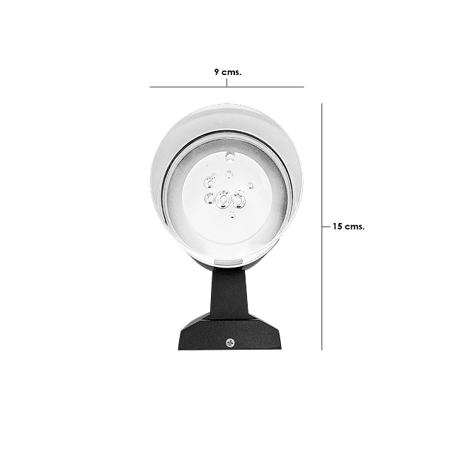 Foco-Lámpara Cilíndrica Con Resina En Sus Extremos Luz LED 20W. Para Pared - GTI