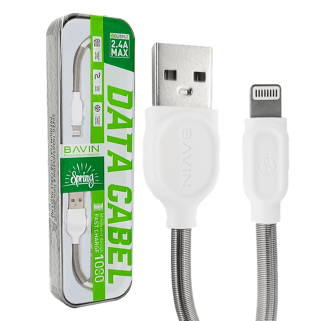 Cable de Datos Lightning BAVIN Compatible con iPhone 5/6/7/8/X/Xs/13