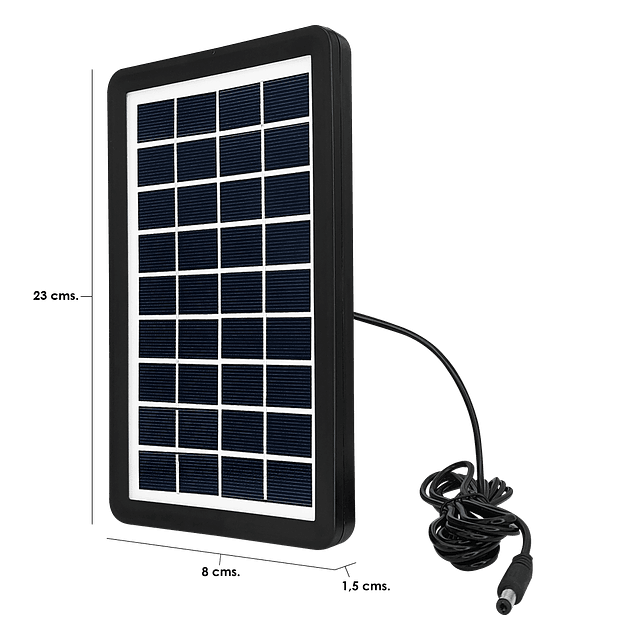 Mini Sistema De Carga Solar 9V. 3W. Para Exterior / Easy Power Modelo EP-351