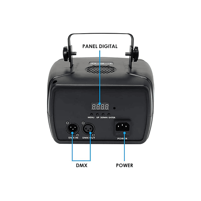 Foco Profesional De Iluminación 4 En 1 LED RGB 50W. DMX512 Para Fiestas y Eventos / GTI