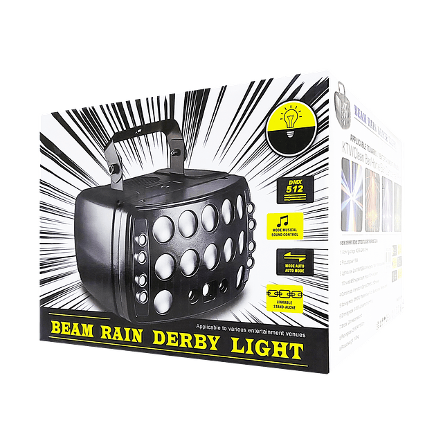 Foco Profesional De Iluminación 4 En 1 LED RGB 50W. DMX512 Para Fiestas y Eventos / GTI