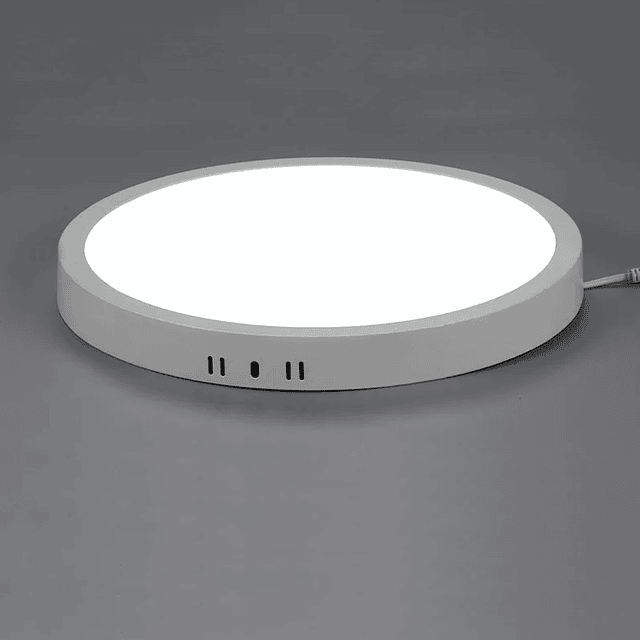 Foco Redondo Luz LED Color Blanco De 24W. 6.500K. Sobrepuesto