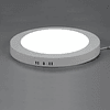 Foco Redondo Luz LED Color Blanco De 6W. 6.500K. Sobrepuesto / HaoMai