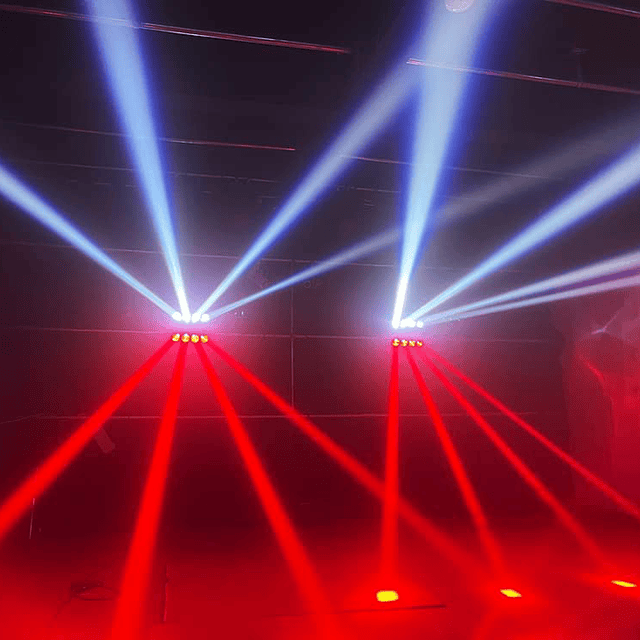 Equipo Profesional De Iluminación LED RGB 150W. IP20 Con Cabezal Móvil De Araña Para Fiestas y Eventos / GTI