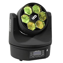 Foco Profesional De Iluminación Láser 4 En 1 LED RGB Con Cabezal Móvil Ojos De Abeja 100W. DMX512 Para Fiestas y Eventos / GTI