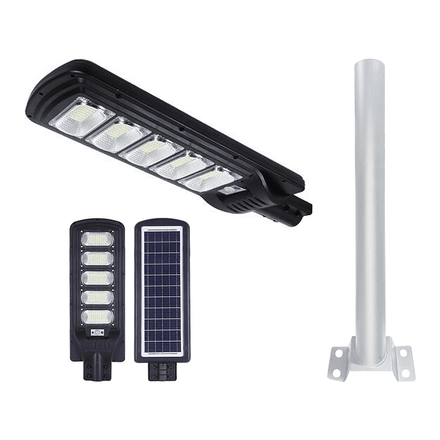 Foco Solar LED De Exterior Con Panel Solar y Sensor De Luz 280LED IP66 250W. - Jortan