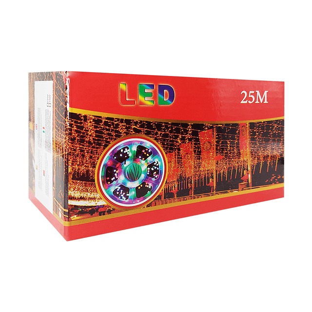 Guirnalda 25 Metros De Largo Con 250 Luces LED Color RGB IP44 / GTI