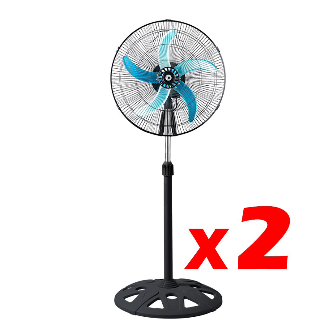 Ventilador 5 Aspas 3 Posiciones 18" 3 Velocidades Pack 2 Unidades