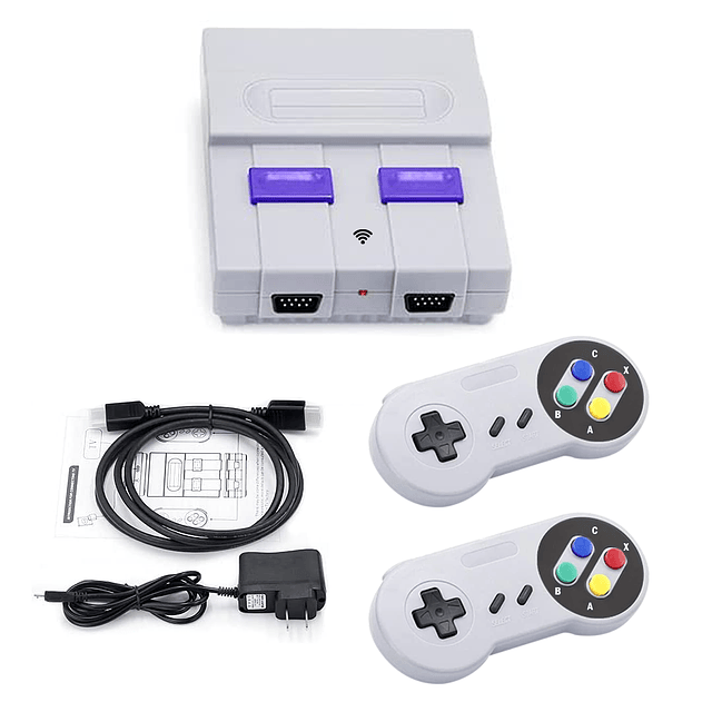 Consola Retro Con 821 Juegos Clásicos Instalados + 2 Controles Inalámbricos / GTI Modelo SN-03