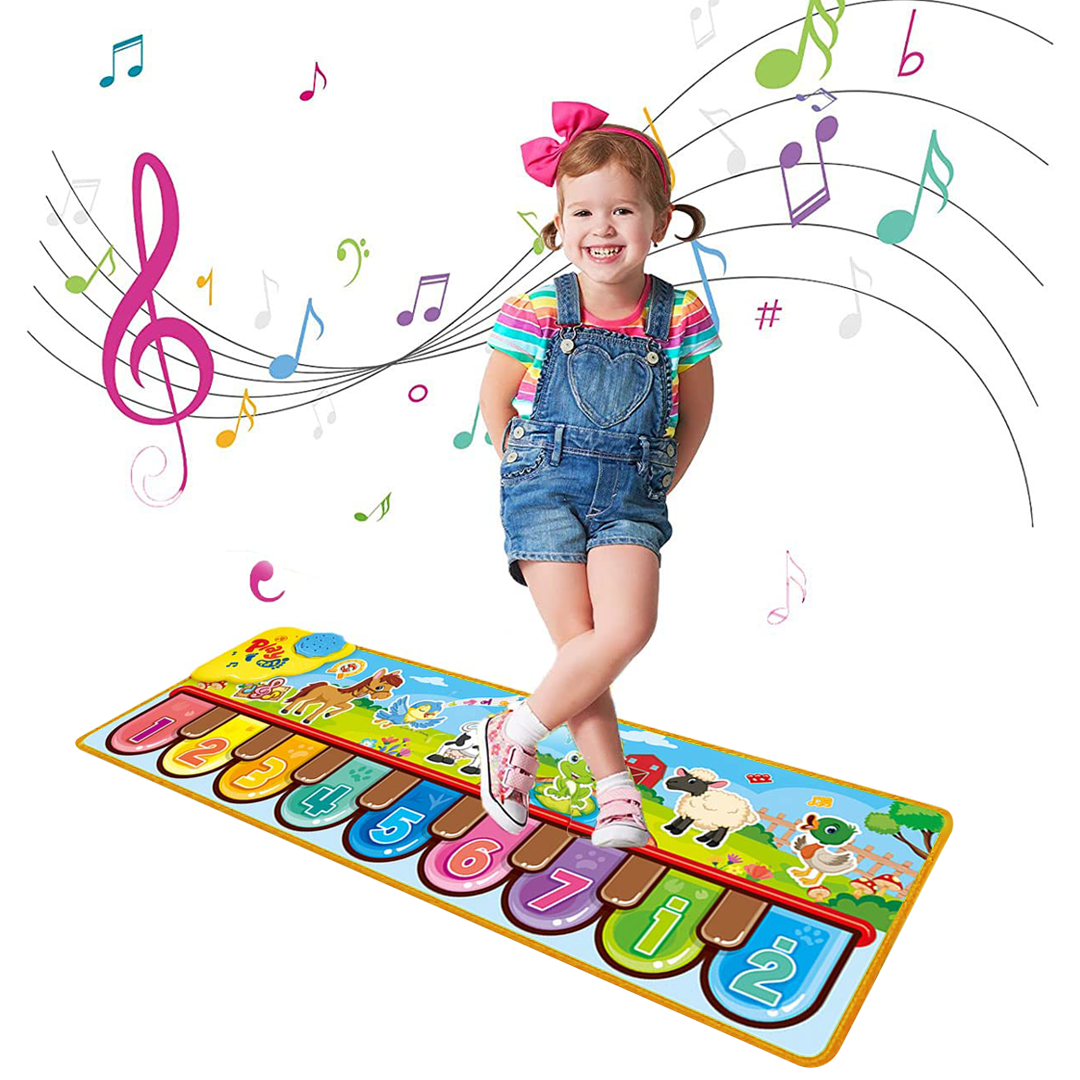 Tapete Musical De Piano Para Niñas y Niños 85 cms. De Ancho x 30 cms. De Largo / GTI Modelo DW601-1