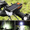 Luz LED Impermeable De Carga Solar y USB Para Bicicleta / Cree T6 Modelo LY-17