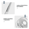 Ventilador Telescópico Extensible y Recargable USB - Ajuste De Ángulo De 180° / GTI Modelo P9
