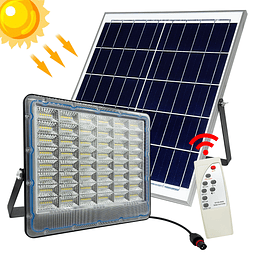 Foco LED De 400W. IP66 + Panel Solar + Control Remoto / PM Modelo PM-008