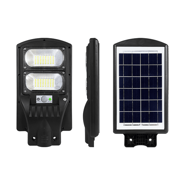 Foco Solar LED De Exterior Con Panel Solar y Sensor De Luz 96LED IP66 100W. - Jortan