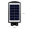 Foco Solar LED De Exterior Con Panel Solar y Sensor De Luz 96LED IP66 100W. - Jortan