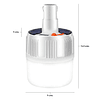 Lámpara De Emergencia Luz LED 50W. IP65 Recargable Solar - USB Para Interior y/o Exterior / IRM