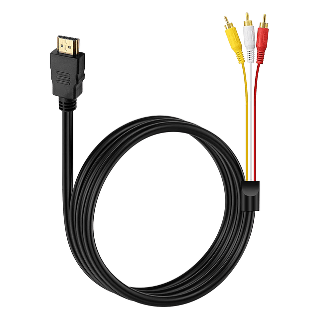  Cable HDMI a RCA, cable adaptador de convertidor HDMI