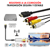 Conversor De Señal HDMI a 3 RCA - 150 cms. (1.5 mts.) De Largo / GTI