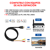 Conversor De Señal HDMI a 3 RCA - 150 cms. (1.5 mts.) De Largo / GTI