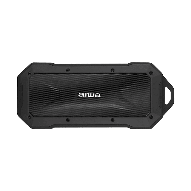 Parlante Portátil Con Bluetooth 3W. * 2 - Impermeable y Recargable USB / Aiwa Modelo X Black