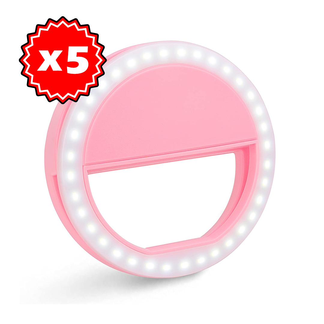 Aro Luz Led Celular Para Selfies 3 Modos De Luz Recargable