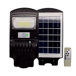 Foco Solar LED De Exterior Con Panel Solar y Sensor De Luz 48LED IP66 60W. - Jortan